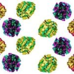 12-Pack Mylar Crinkle Balls for Fun Cat Playtime