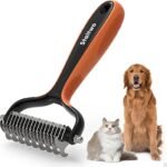 2-in-1 Deshedding Brush for Dogs & Cats – Ultimate Grooming!