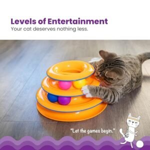 Catstages Tower of Tracks: 3-Tier Interactive Cat Toy