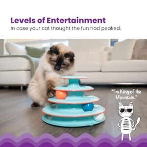 Chase Meowtain: 4-Tier Interactive Cat Track Toy