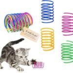 Colorful Cat Spiral Springs - 12 Interactive Play Toys