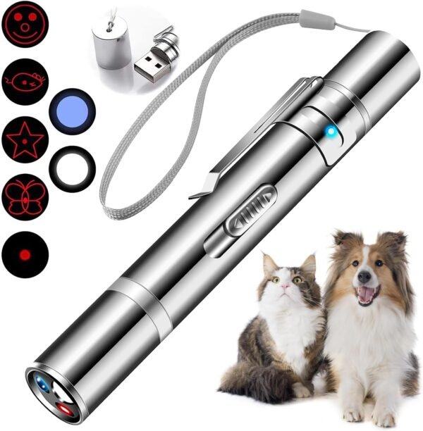 Cowjag Laser Cat Toy: 5 Patterns, USB Rechargeable Fun!