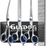 GLADOG 5-in-1 Dog Grooming Scissors Set - Safe & Sharp