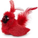 Interactive Cat Toy: Real Birds with Catnip & Sound