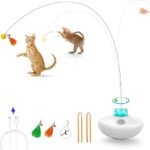 Interactive Rechargeable Cat Tumbler & Feather Wand Toy
