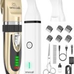 Oneisall 2-in-1 Low Noise Dog Clippers & Paw Trimmer