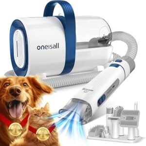 Oneisall Dog Grooming Vacuum & 7-in-1 Clipper Kit