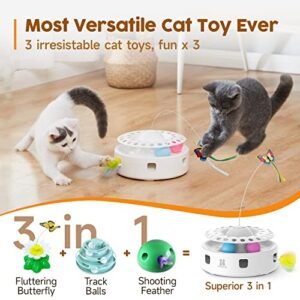 Potaroma 3-in-1 Interactive Cat Toy: Fluttering Fun!