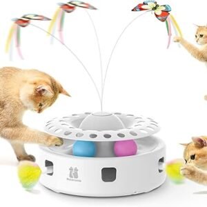 Potaroma 3-in-1 Interactive Cat Toy: Fluttering Fun!