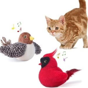 Potaroma Chirping Bird Cat Toys with Catnip - 2 Pack