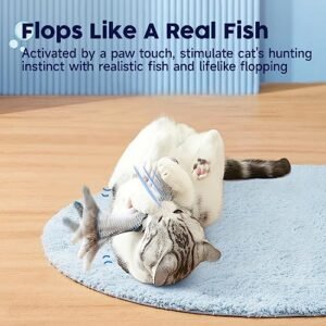 Potaroma Interactive Flopping Fish Cat Toy - Ultimate Fun!