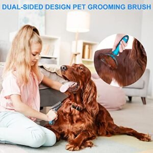 Seducte Pet Grooming Brush: Tangle & Matt Remover