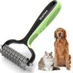 STALTWO 2-in-1 Undercoat Rake & Brush for Dogs