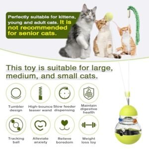 TLKNG Interactive Cat Toy: Fun Feeding & Weight Loss