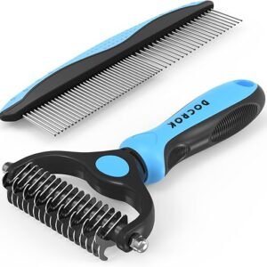 Ultimate Pet Grooming Brush & Comb Combo for Shedding