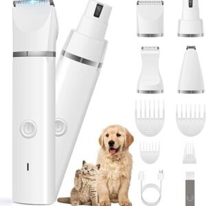 Veeconn Low Noise Pet Grooming Kit - Cordless Clippers