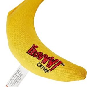 Yeowww! Handmade Yellow Banana Catnip Toy - 100% Organic Fun!